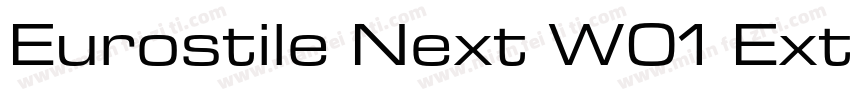Eurostile Next W01 Ext Bold字体转换